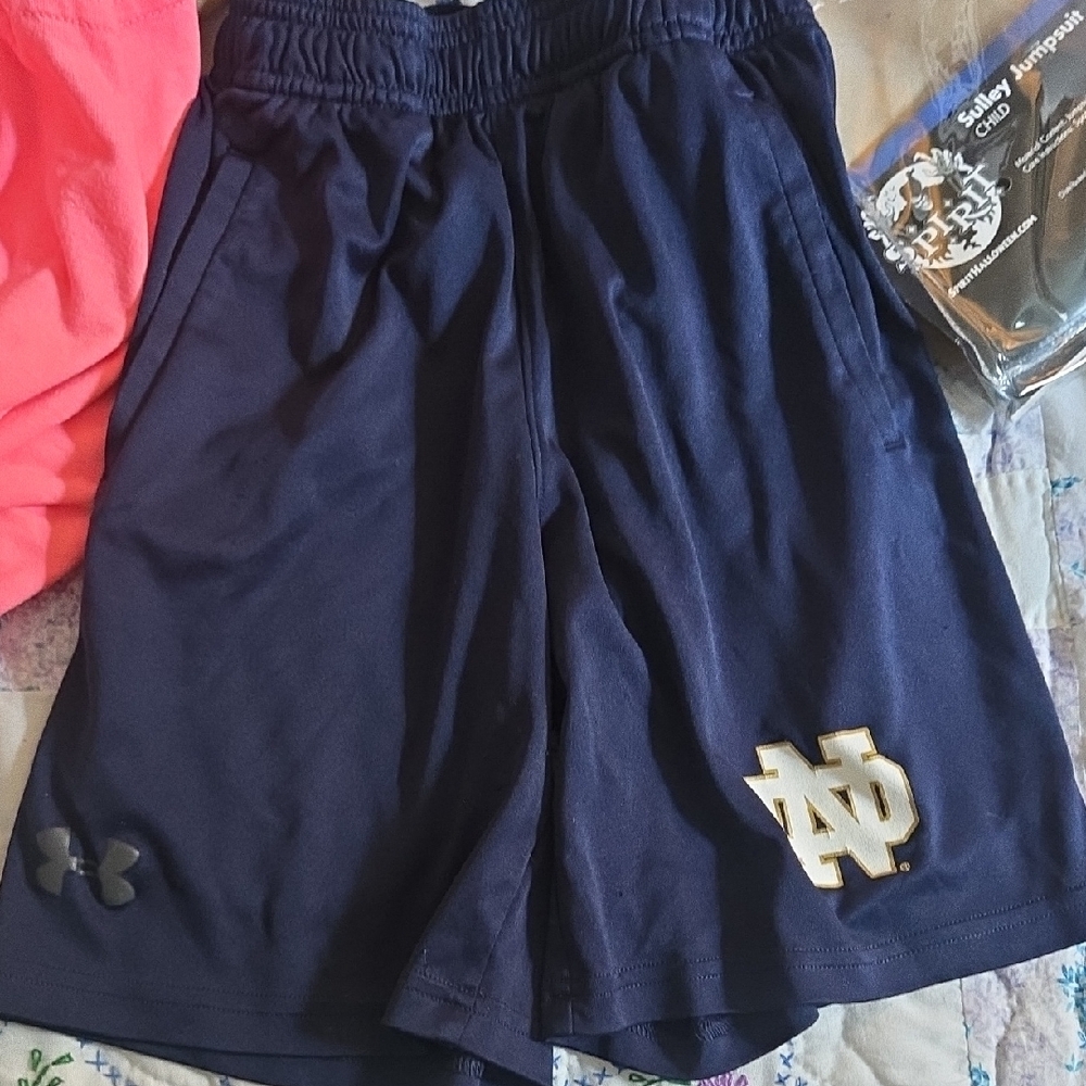 Under Armour Dark Blue Shorts with Notre Dame Logo